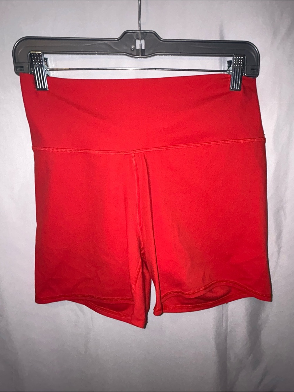 Avia Red High-Rise Bike Shorts